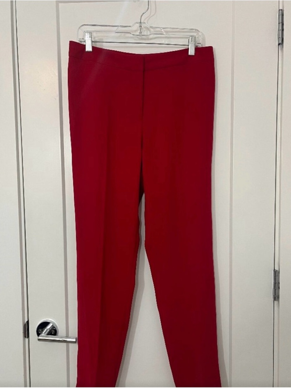 Hobbs Red Women's Straight-Leg Trousers